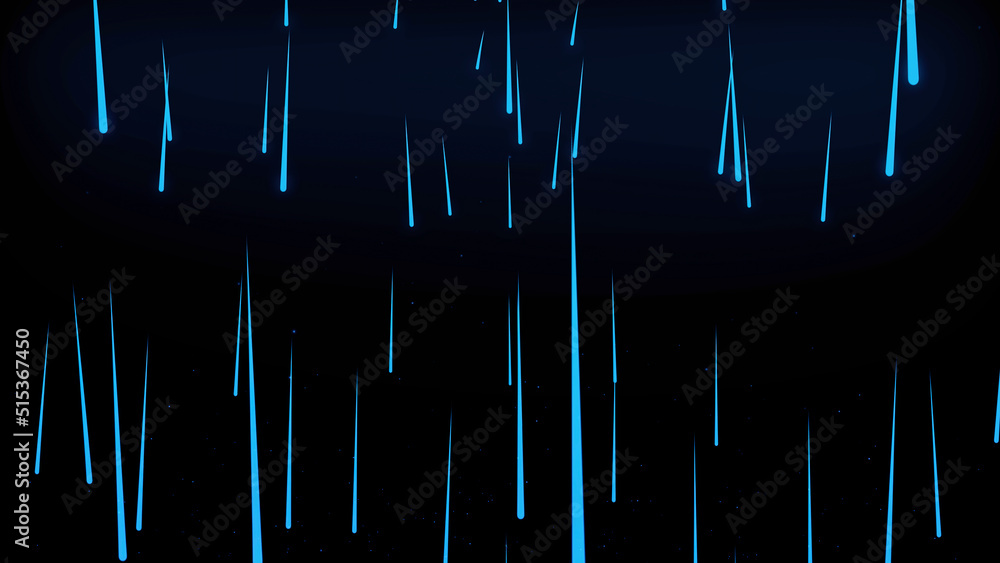 Wall mural flight through the stars. looped animation. beautiful endless stars with twinkling flares. animation