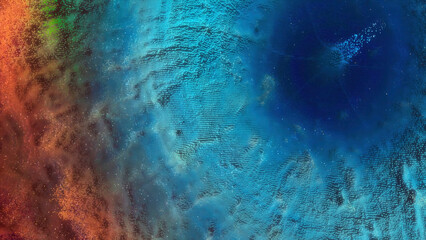 Pixels, seamlessly looped animation. High Quality Quicktime Loopable animation works with all Editing Programs. Simply Loop it for any duration. Flying through Network of Light Particles or Flares or © Media Whale Stock