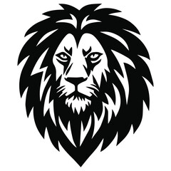 Lion Head Logo Mascot Design Template Vector Icon Art