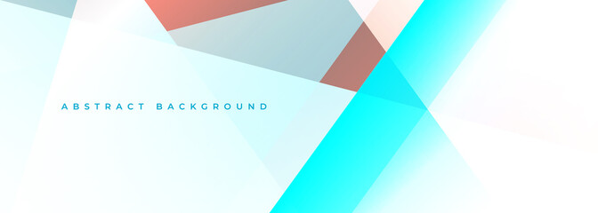 Pastel light colorful abstract background. Light coloured abstract modern wide banner with geometric shapes. Multicolor banner design. Vector illustration.