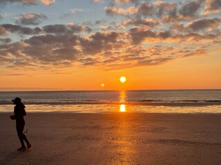 sch&ouml;n, Wolkenfarbspiel, Sonnenschein, Sonnenunterg&auml;nge auf norderney 