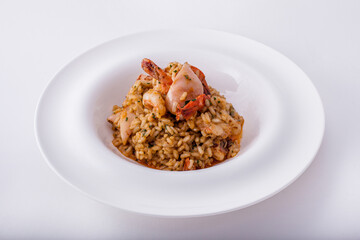 Risotto with seafood