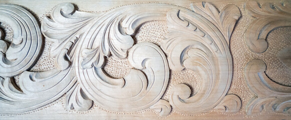 norwegian flower carving on old wood