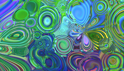 Fototapeta na wymiar Abstract multicolored glowing liquid background.