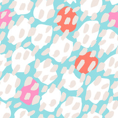 Big hand drawn dots, blobs, spots, blots, circle, brush strokes texture background