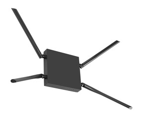 Fototapeta premium Wireless Wi-fi Router with antennas