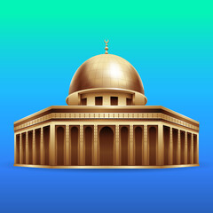 Realistic Mosque illustration 