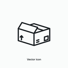 Box, package vector icon. Premium quality.
