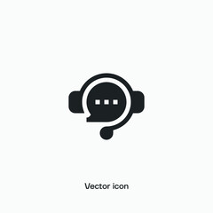 Live chat vector icon. Premium quality.