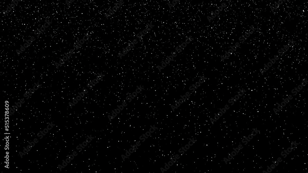 Poster falling snow animation loop background. animation of falling snow on black background. loop footage