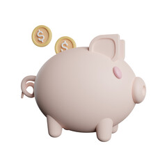 Savings Money 3D Rending Illustration Photo HD