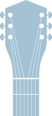 Guitar head clipart design illustration