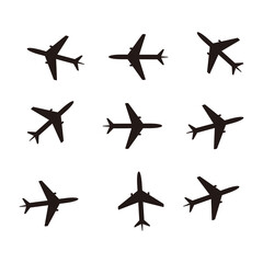 airplane icon set,symbol vector illustration	
