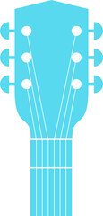 Guitar head clipart design illustration