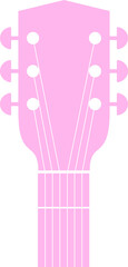Guitar head clipart design illustration