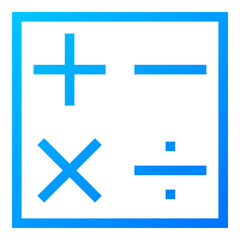 Obraz premium math icon illustration