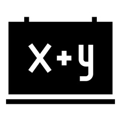 math variable icon illustration