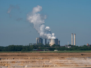 Fototapeta na wymiar Weisweiler power station in Germany fired on lignite