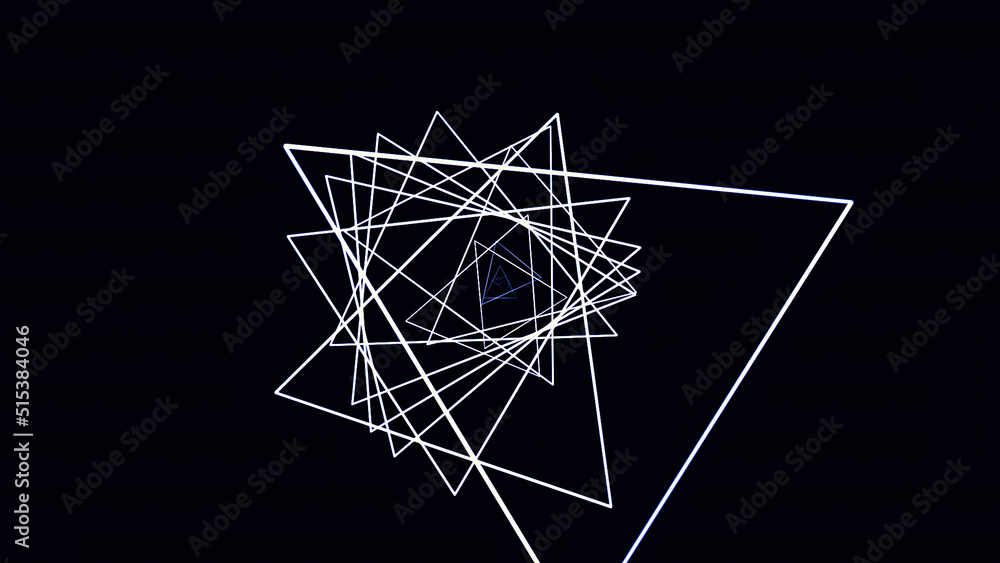 Poster abstract motion graphics with colored spiral. parametric motion. abstract futuristic space backgroun