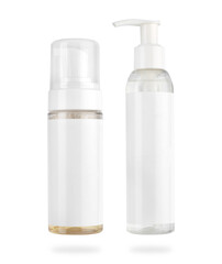 cosmetic medical blottle mock up isolated on white background