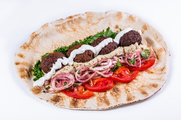 Shawarma with falafel