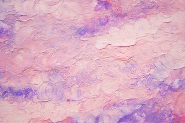 Clouds texture pale pink abstract backdrop. Hand painted oil pastel creative colorful backgrounds