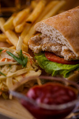 Sandwich with chicken