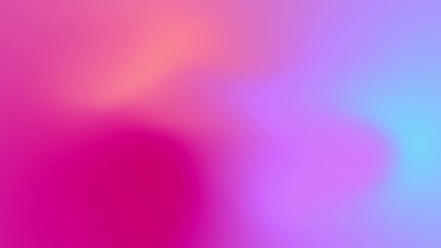 Blurred gradient gradation abstract background  smooth transition of bright magenta purple very peri blue colors of 2022 year. 4k moving animation concept with smooth movement and copy space