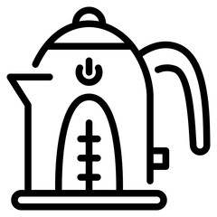 electric kettle Icon Illustration