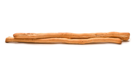 Bread sticks isolated on white background.