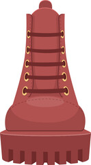 Leather boots clipart design illustration