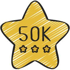 50K Reviews Icon
