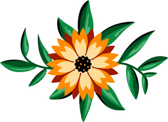 Hand Drawn Sunflower