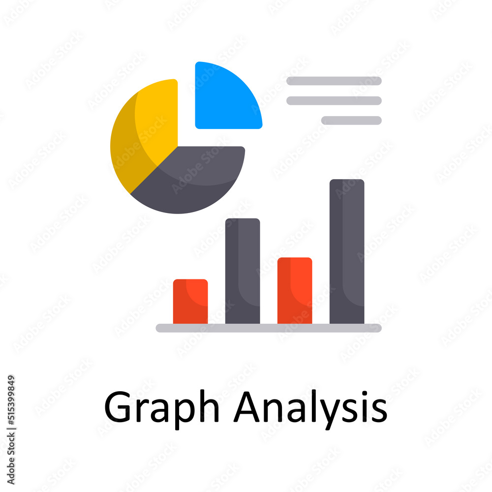 Poster graph vector flat icon design illustration. project managements symbol on white background eps 10 fi