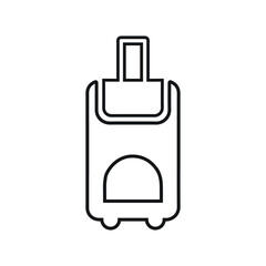 Baggage, luggage, vacation line icon. Outline vector.
