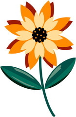 Hand Drawn Sunflower