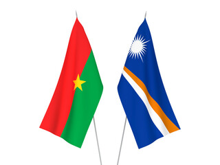 Republic of the Marshall Islands and Burkina Faso flags