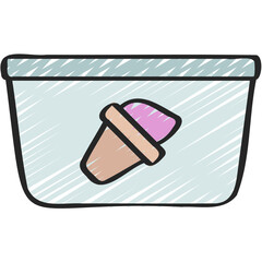 Ice Cream Tub Icon