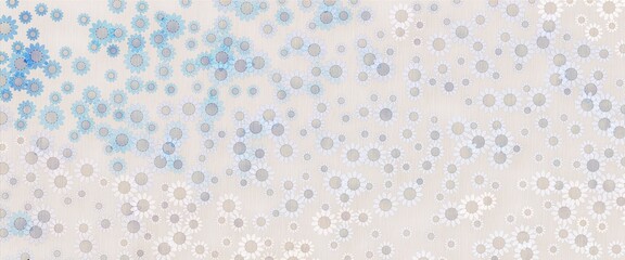 ひまわりの背景　淡いブルー