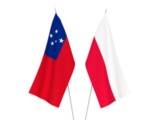 Independent State of Samoa and Poland flags