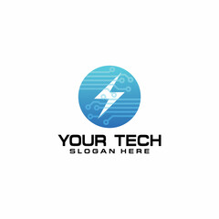 technology logo design vector, World Tech Logo Design Template