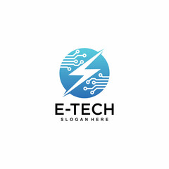 technology logo design vector, World Tech Logo Design Template