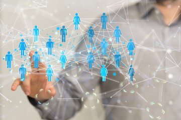 organization chart team concept networking business