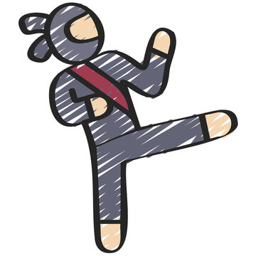 Ninja Kick Icon