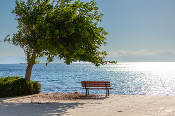 bench by the sea