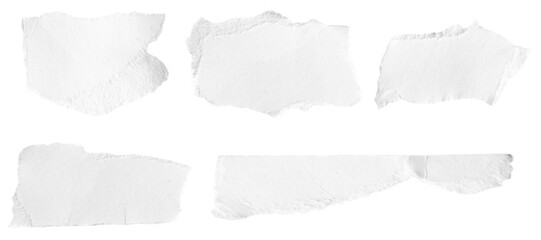 white paper on a white isolated background