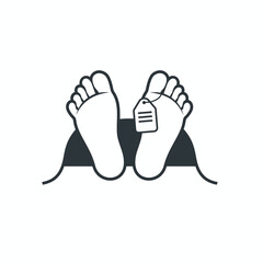 illustration of death, death icon, vector art.