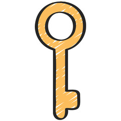 One Prong Key Icon