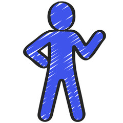 Pointing Out Person Icon