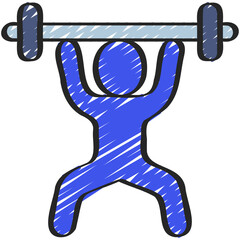 Power Lifter Person Icon